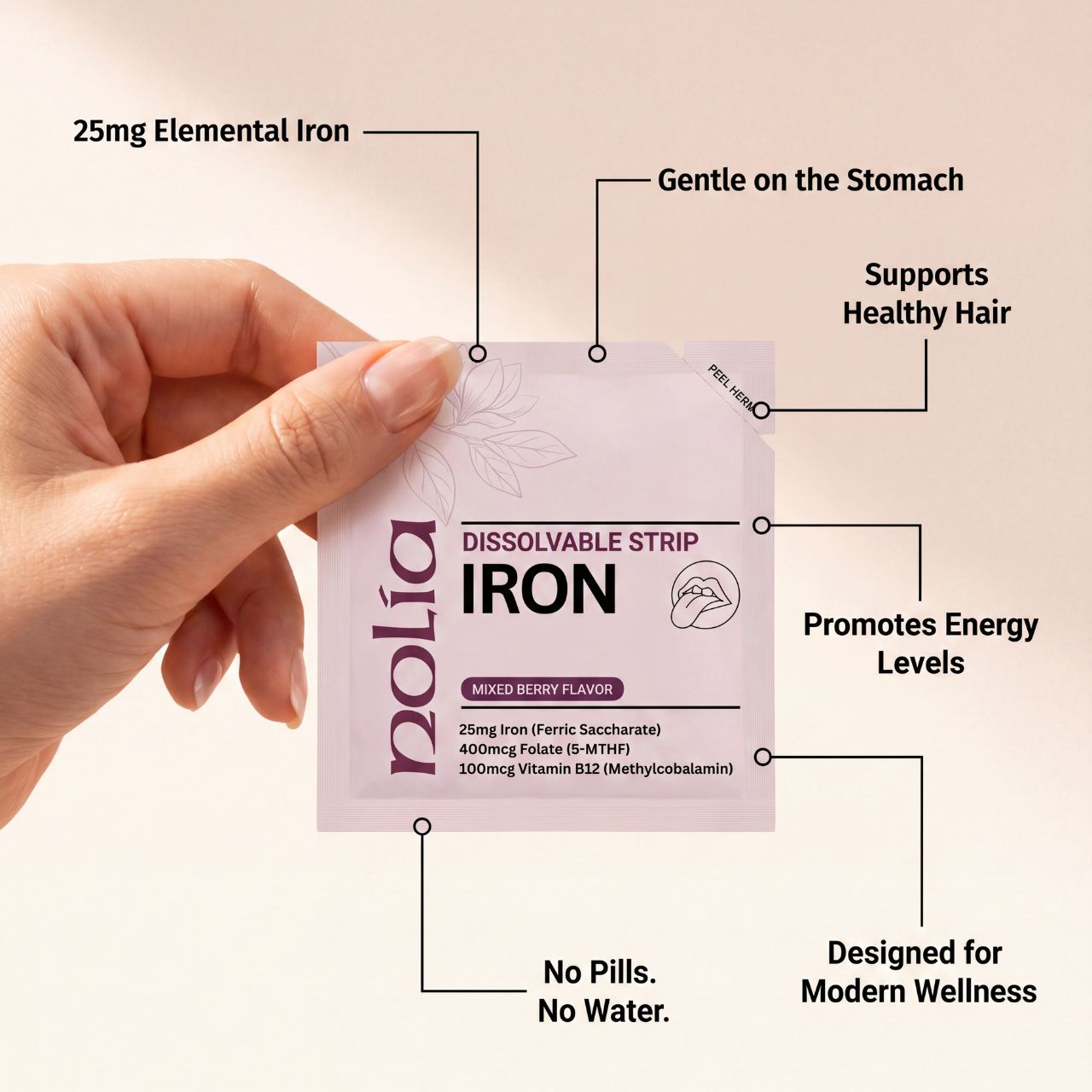 Dissolvable Iron Strips