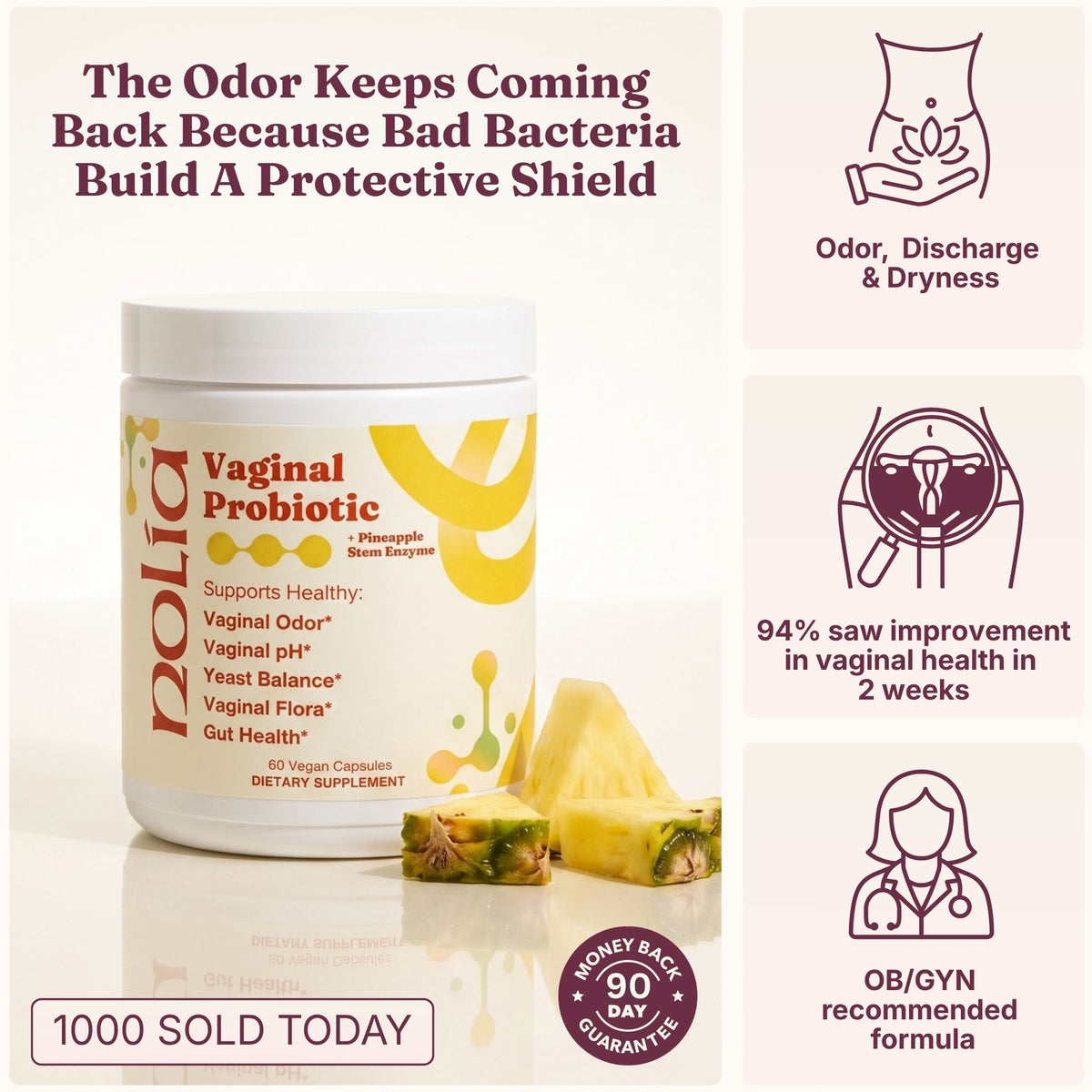 Vaginal Biofilm Probiotic Capsules